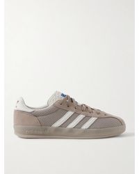 adidas Originals - Gazelle Indoor Pro Suede And Leather-Trimmed Mesh Sneakers - Lyst