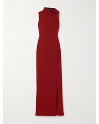 Cortana - + Net Sustain Fiona Asymmetric Silk-blend Maxi Dress - Lyst