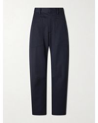 Nili Lotan - Shon Wool-Gabardine Straight-Leg Pants - Lyst