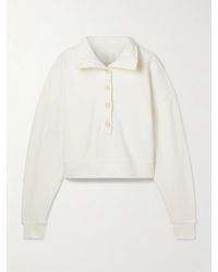 Citizens of Humanity - Mirelle Cropped Cotton-Jersey Sweatshirt - Lyst