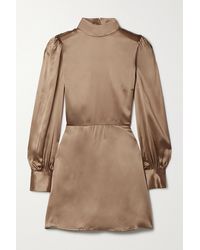 Reformation Kim Rückenfreies Minikleid Aus Seidensatin - Mehrfarbig