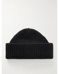 Yves Salomon - Ribbed Wool And Cashmere-Blend Beanie - Lyst