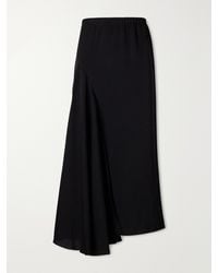 Sharon Wauchob - Tria Asymmetric Duchesse-Satin Midi Skirt - Lyst