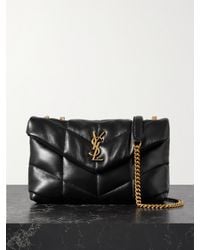 Saint Laurent - Puffer Toy Schultertasche Aus Gestepptem Leder - Lyst