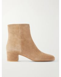 Gianvito Rossi - Joelle 45 Suede Ankle Boots - Lyst
