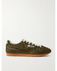 Autry - Windspin Low Logo-Embroidered Calf Hair Low-Top Sneakers - Lyst