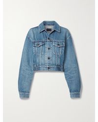 Saint Laurent - 80's Vintage Denim Jacket - Lyst