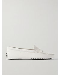 Tod's - Gommini Loafers Aus Strukturiertem Leder - Lyst