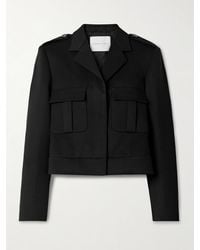 Veronica de Piante - Birdie Verkürzte Jacke Aus Twill Aus Einer Wollmischung - Lyst