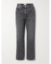 Agolde - Valen Mid-Rise Straight-Leg Jeans - Lyst