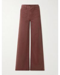 Mother - The Patch Pocket Undercover Sneak High-Rise Wide-Leg Jeans - Lyst