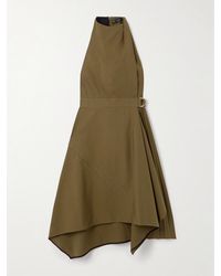 Proenza Schouler - Yoko Pleated Cotton-Blend Poplin Dress - Lyst