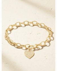 Sydney Evan - Heart 14-Karat Diamond Bracelet - Lyst