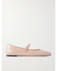Bally - Belkys Leather Mary-Jane Ballet Flats - Lyst