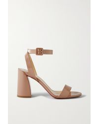 Christian Louboutin Neutral Miss Sabina 85 Patent-leather Sandals Regular (M, B) Listed By 