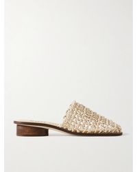 Cult Gaia - Merida Woven Leather Mules - Lyst