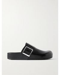 Loewe - Ease Buckled Leather Mules - Lyst