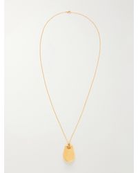 KHAITE - Keefe-Plated Pendant Necklace - Lyst