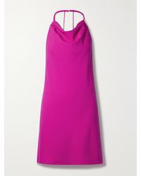 Et Ochs - Ella Open-Back Crystal-Embellished Stretch-Crepe Mini Dress - Lyst