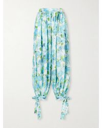 Chloé - Floral-Print Silk-Jacquard Balloon Pants - Lyst