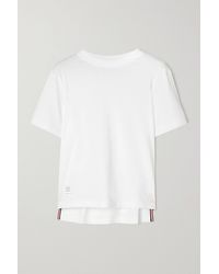 Thom Browne Cotton-jersey T-shirt - White
