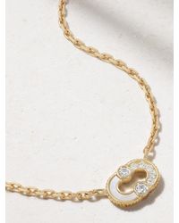 Viltier - Magnetic Kette Aus 18 Karat Mit Perlmutt Und Diamanten - Lyst