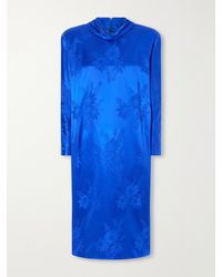 Valentino Garavani - Silk-Blend Jacquard Midi Dress - Lyst
