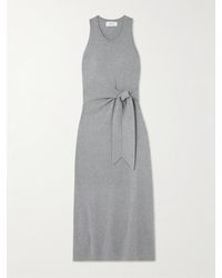Lisa Yang - Angeline Midikleid Aus Einer Baumwoll-Kaschmirmischung Mit Knoten - Lyst