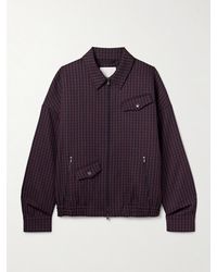 Tibi - Jules Gingham Wool Bomber Jacket - Lyst