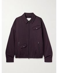 Tibi - Jules Gingham Wool Bomber Jacket - Lyst