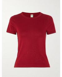 Flore Flore - Car Ribbed Organic Cotton-Jersey T-Shirt - Lyst