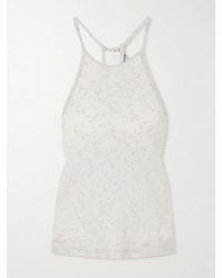 Christopher Esber - Imber Halterneck Gathered Metallic Jersey Top - Lyst