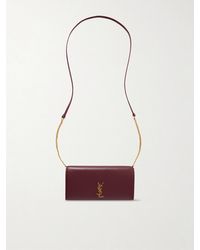 Saint Laurent - Cassandre Strap Leather Phone Case - Lyst