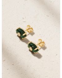 Sydney Evan - 14-Karat, Malachite And Diamond Earrings - Lyst