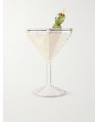 Judith Leiber - Martini Crystal-Embellished- And-Tone Clutch - Lyst
