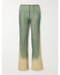 Jean Paul Gaultier - Ausgestellte Hose Aus Mesh Mit Print - Lyst