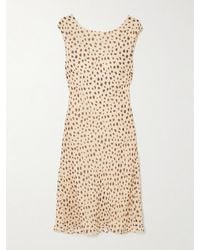 Posse - Leo Cheetah-Print Silk-Georgette Mini Dress - Lyst