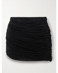 Magda Butrym - Ruched Stretch-Jersey Mini Skirt - Lyst