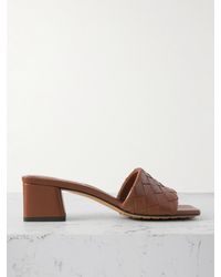 Bottega Veneta - Riva Mules Aus Intrecciato-Leder - Lyst