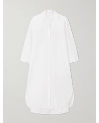 Max Mara - Sella Midi-Hemdblusenkleid Aus Popeline Aus Einer Baumwollmischung - Lyst