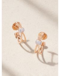 Pomellato - Together Rhodium-Plated And 18-Karat Rose Diamond Earrings - Lyst