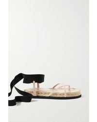 3.1 Phillip Lim - Yasmine Leather And Grosgrain Espadrille Sandals - Lyst