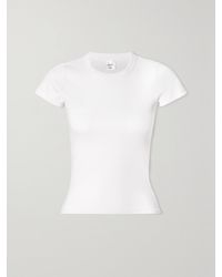 Leset - Kelly Ribbed Stretch-Cotton Jersey T-Shirt - Lyst