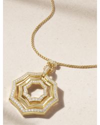 David Yurman - Zig Zag Stax Kette Aus 18 Karat Mit Diamanten - Lyst