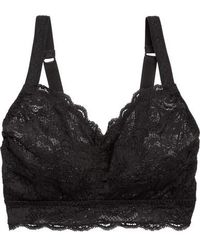 Cosabella Never Say Never Curvy Sweetie Stretch-lace Soft-cup Bra - Black