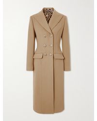 Dolce & Gabbana - Wool And Cashmere Blend Doulbe-breasted Coat - Lyst