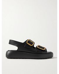 Tod's - Sandales Plates-Formes En Cuir À Boucles Gomma - Lyst