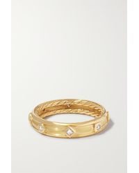 David Yurman Modern Renaissance Ring Aus 18 Karat Gold Mit Diamanten - Mettallic