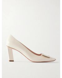 Roger Vivier - Belle Vivier 75 Buckled Patent-Leather Pumps - Lyst