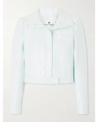 Courreges - Reeditioncropped Coated Cotton-Blend Jacket - Lyst